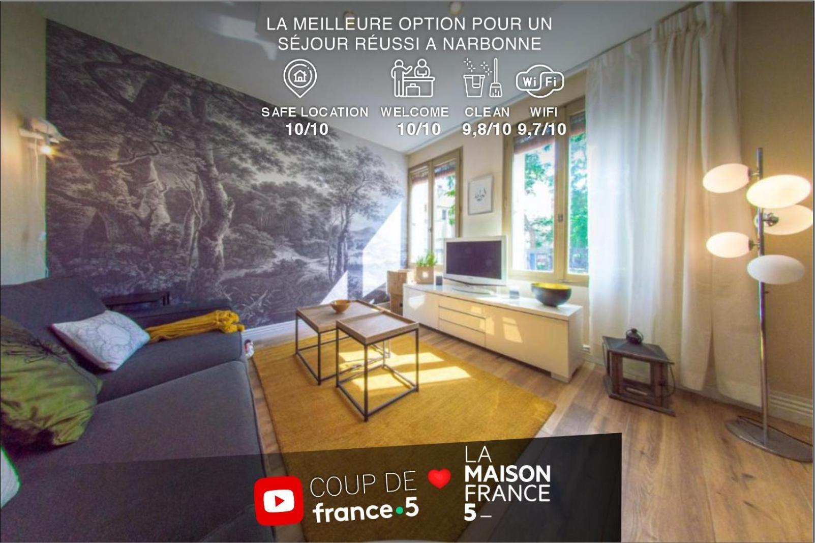 Retromirabeau "Le Raspail" - 65M2 Avec Vue - 2 Chambres - 4 Pers - Cours Mirabeau Halles Gare - Emplacement Top - Cheques Vacances Connect Narbona Exterior foto